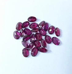 3x5MM, 4x6MM, 5x7MM Natural Rhodolite Garnet Faceted Oval Cut Gemstone, AAA Pink Garnet faceted Oval Cut Gemstone for jewelry