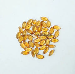 1.5x3MM, 2x4MM, 2.5x5MM Natural Citrine Faceted Marquise Cut Gemstone, AAA Yellow Citrine faceted Marquise Cut Calibrate size Loose Gemstone