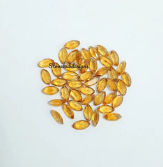 1.5x3MM, 2x4MM, 2.5x5MM Natural Citrine Faceted Marquise Cut Gemstone, AAA Yellow Citrine faceted Marquise Cut Calibrate size Loose Gemstone