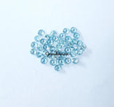 1.50MM, 2MM, 2.50MM Natural Blue Zircon Faceted Round Cut Gemstone, AAA Blue Zircon faceted Round Loose Calibrated Cut Gemstone For Jewelry
