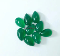 3X5MM, 4X6MM, 5X7MM, 6X9MM, 7X10MM Natural Green Onyx Pear Cabochon Calibrated size Loose Gemstone, Green Onyx Pear Cabochon Gemstone