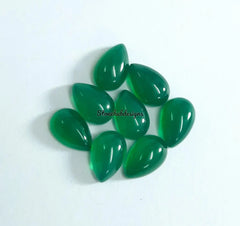 3X5MM, 4X6MM, 5X7MM, 6X9MM, 7X10MM Natural Green Onyx Pear Cabochon Calibrated size Loose Gemstone, Green Onyx Pear Cabochon Gemstone