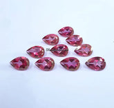 7x9MM, 7x10MM, 8x10MM, 8x12MM, 9x13MM Natural Pink Topaz Faceted Pear Cut Gemstone, AAA Pink Topaz Pear Cut Calibrated Size Loose Gemstone
