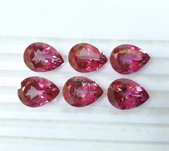 10x14MM, 12x16MM, 13x18MM, 15x20MM Pink Topaz Faceted Pear Cut Gemstone, AAA Pink Topaz Pear Cut Calibrated Size Loose Gemstone