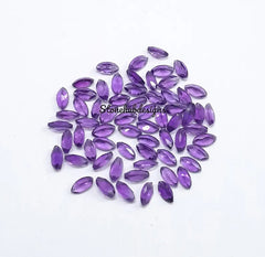 1.5x3MM, 2x4MM Natural Amethyst Faceted Marquise Cut Gemstone, AAA Purple Amethyst Marquise Calibrated Loose Cut Gemstone For Jewelry