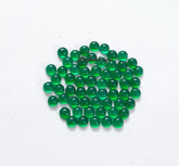 2MM, 2.50MM, 3MM Natural GREEN ONYX Round Cabochon gemstone, AAA Green Onyx Smooth Round flat back Cabochon For Jewelry Making