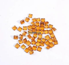 1.5x3MM, 2x3MM, 2x4MM Natural Citrine Faceted Baguette Cut Gemstone, AAA Yellow Citrine Faceted Baguette Calibrated Cut Stone For Jewelry