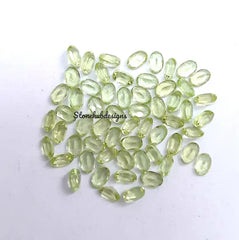 2x3MM, 3x4MM Natural Peridot Faceted Oval Cut Gemstone, AAA Green Peridot Faceted Oval Loose Calibrated Cut Stone for jewelry