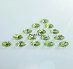 1.5x3MM, 2x3MM, 2x4MM Natural Peridot Faceted Marquise Cut Gemstone , AAA Green Peridot Marquise faceted loose Calibrated stone for Jewelry