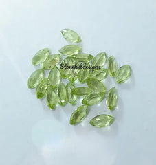 1.5x3MM, 2x3MM, 2x4MM Natural Peridot Faceted Marquise Cut Gemstone , AAA Green Peridot Marquise faceted loose Calibrated stone for Jewelry