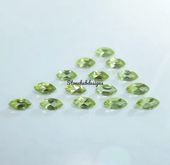 1.5x3MM, 2x3MM, 2x4MM Natural Peridot Faceted Marquise Cut Gemstone , AAA Green Peridot Marquise faceted loose Calibrated stone for Jewelry