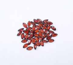 1.5x3MM, 2x3MM Natural Garnet Faceted Marquise Cut Gemstone, AAA Mozambique Red Garnet Marquise Loose Calibrated Cut Stone for Jewelry