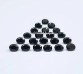 4x6MM, 5x7MM, 6x8MM Natural Black Spinel Faceted Oval Cut Gemstone, AAA Black Spinel faceted Oval Loose Calibrated Cut Stone for Jewelry