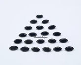 1.5x3MM, 2x4MM, 2.5x5MM Natural Black Onyx Faceted Marquise Cut Gemstone, AAA Black Onyx Marquise Loose Calibrated Cut Gemstone For Jewelry