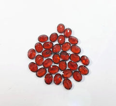 2x3MM, 3x4MM, 3x5MM Natural Red Garnet Faceted Oval Cut Gemstone, AAA Red Mozambique Garnet Faceted Oval Cut Loose Gemstone for Jewelry