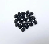 3x4MM, 3x5MM Natural Black Spinel Faceted Oval Cut Gemstone, AAA Black Spinel faceted Oval Loose Calibrated Cut Stone for Jewelry