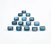 5x7MM, 6x8MM, 7x9MM, 8x10MM Natural London Topaz Faceted Octagon Cut Stone, AAA London Topaz Octagon faceted Calibrated Loose for Jewelry