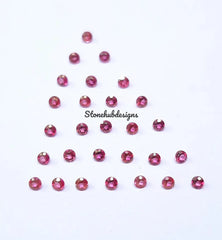 1.25MM, 1.50MM, 1.75MM, 2MM, 2.50MM Natural Pink Topaz Faceted Round Cut Gemstone, AAA Pink Topaz Round Cut Faceted calibrated Size Gemstone
