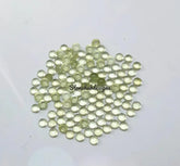 2MM, 2.50MM Natural Peridot Round cabochon Gemstone, AAA Green Peridot Smooth Round Flat Back Cabochon Size loose Gemstone for jewelry