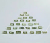 1.5x3MM, 2x3MM, 2x4MM Natural Peridot Faceted Baguette Cut Gemstone, AAA Green Peridot Baguette Calibrated Size loose Gemstone for jewelry