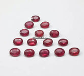 2x3MM, 3x4MM RUBY Faceted Oval Cut Loose Gemstone, AAA Glass Field Reddish Ruby Faceted Oval Loose Calibrated Cut Gemstone For Jewelry