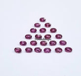 2x3MM, 3x4MM Natural Rhodolite Faceted Oval Cut Gemstone, AAA Pink Rhodolite faceted Oval Loose Calibrated Cut Gemstone for jewelry