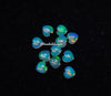 4MM, 5MM, 6MM Natural Ethiopian Opal Heart shape Cabochon Gemstone, AAA Ethiopian Opal Multi Fire Smooth Hearts Cabs loose stone for jewelry
