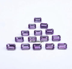 3x4MM, 3x5MM, 4x6MM, 5x7MM Natural Amethyst faceted Octagon Cut Gemstone, AAA Purple Amethyst Octagon Loose Calibrated Cut Stone For Jewelry