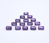3x4MM, 3x5MM, 4x6MM, 5x7MM Natural Amethyst faceted Octagon Cut Gemstone, AAA Purple Amethyst Octagon Loose Calibrated Cut Stone For Jewelry