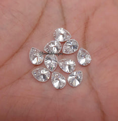 6x8MM, 7x9MM, 8x10MM Moissanite Faceted Pear Cut Gemstone, D Color AAA White Loose Moissanite Faceted Pear Loose Cut Gemstone For Jewelry