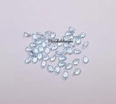 2x3MM, 3x4MM Natural Sky Blue Topaz Faceted Pear Cut Gemstone, AAA Sky Topaz Faceted Pear Loose Calibrated Cut Gemstone For Jewelry