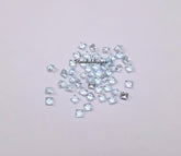 2MM, 2.5MM Natural Sky Blue Topaz Faceted Square Cut Stone, AAA Sky Blue Topaz Faceted Square Loose Calibrated Cut Gemstone For Jewelry