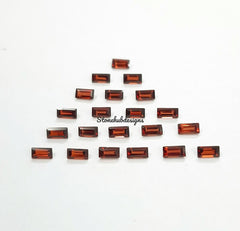 1.5x3MM, 2x3MM, 2x4MM Natural Garnet Faceted Baguette Cut Gemstone, AAA Mozambique Garnet Faceted Baguette Cut For Jewelry