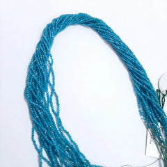 2-2.50MM Natural Neon Apatite Faceted Rondelle Beads, Micro Cut faceted beads, AAA quality neon apatite beads For Jewelry