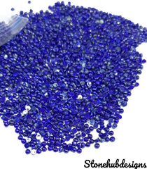 2MM, 2.25MM, 2.50MM, 3MM Natural Lapis Lazuli Cabochon Round Gemstone | AAA Blue Lapis Smooth Round Semi Precious Gemstone for Jewelry