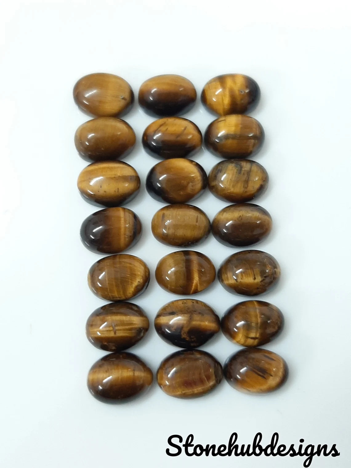 4x6MM, 5x7MM, 6x8MM, 7x9MM, 8x10MM Tiger Eye Cabochon Oval Gemstone, Natural TIGER Eye Oval Cabochon Loose Gemstone for Jewelry Making