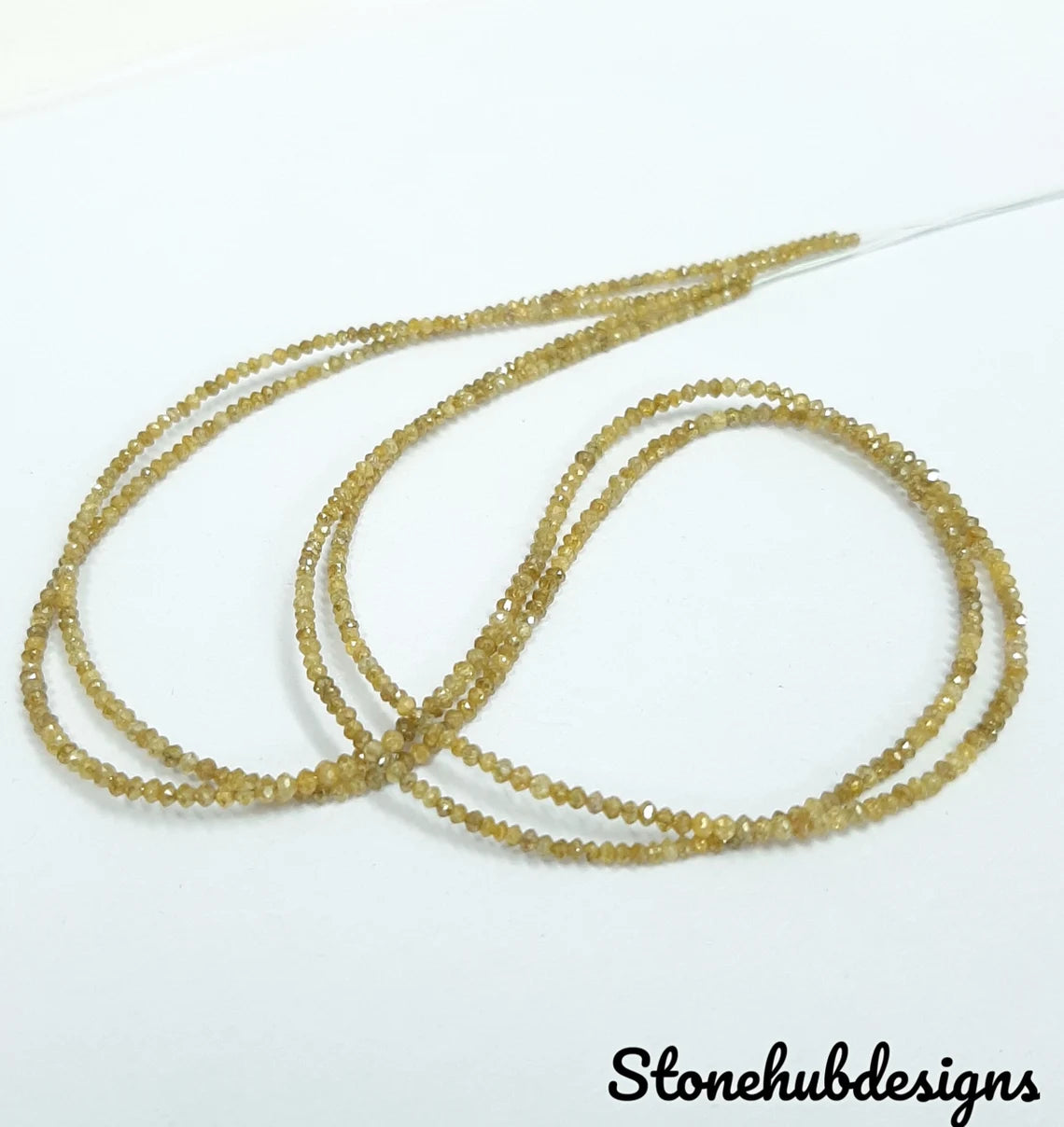 Natural Yellow Diamond Faceted Rondelle Beads, AAA Yellow Color Diamond Faceted Beads Diamond Rondelle Beads Fancy Yellow Diamond Beads