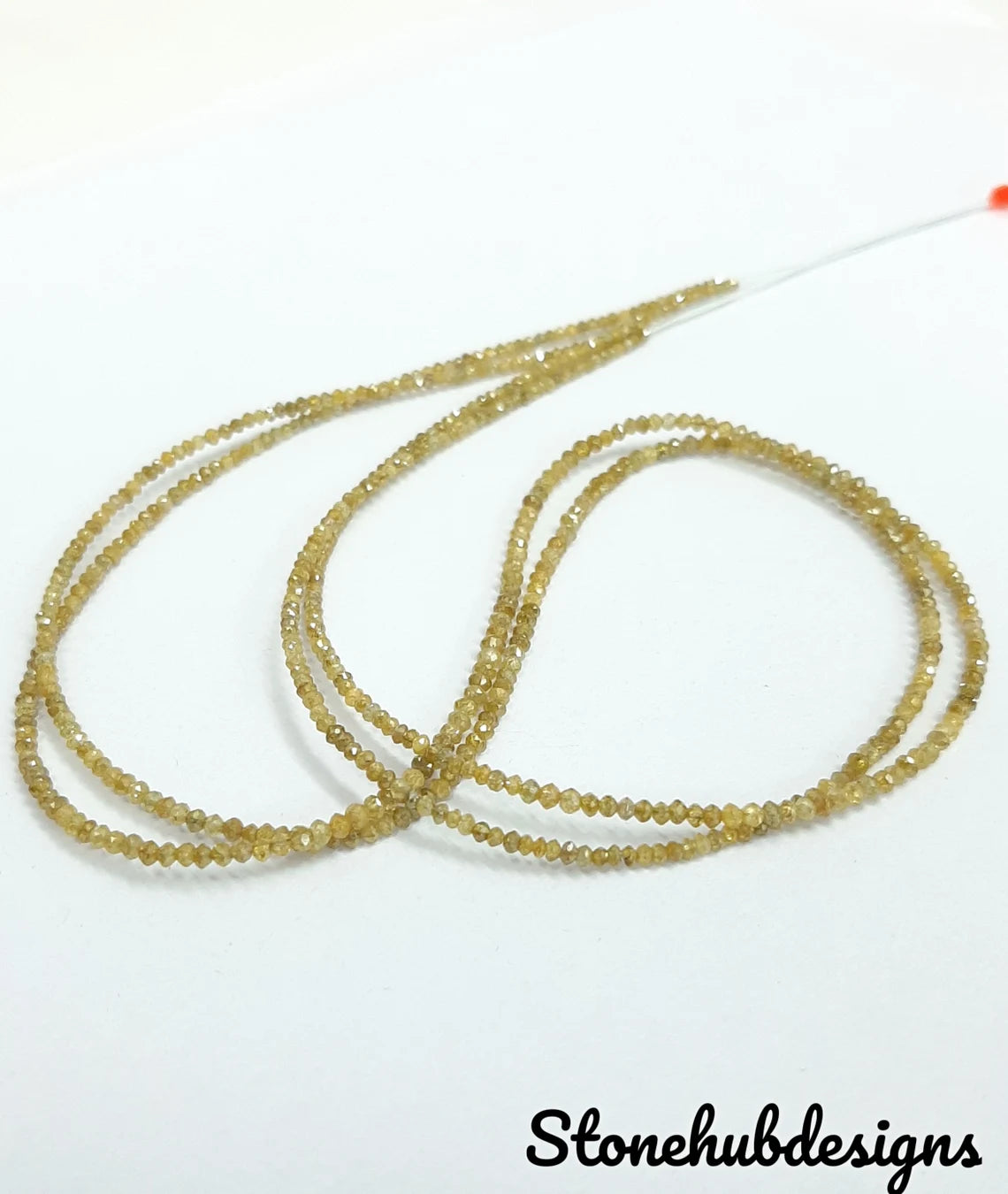 Natural Yellow Diamond Faceted Rondelle Beads, AAA Yellow Color Diamond Faceted Beads Diamond Rondelle Beads Fancy Yellow Diamond Beads