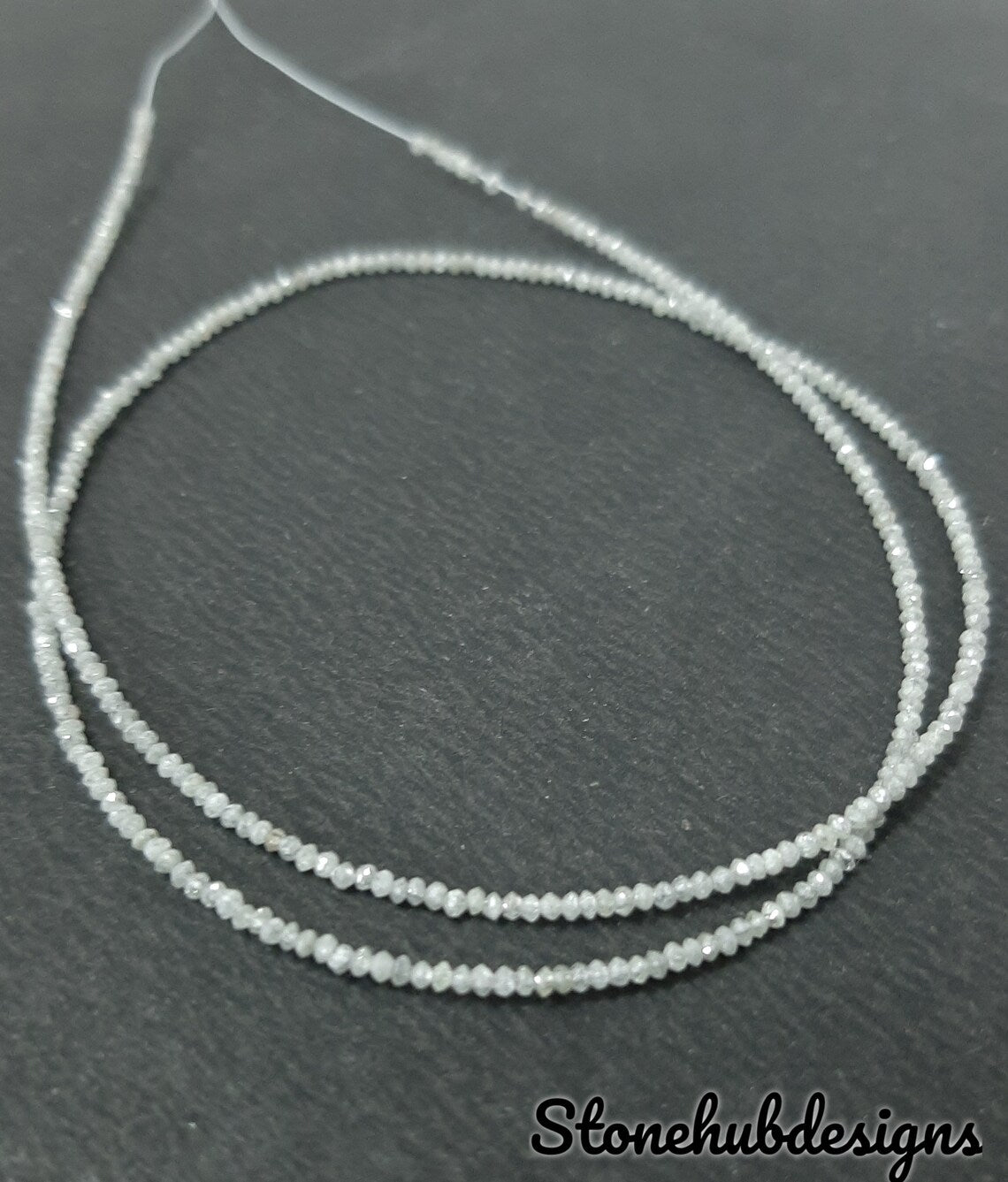 Natural White Diamond Faceted Rondelle Beads, Diamond Necklace, Diamond Faceted Beads, AAA White Diamond faceted rondelle beads for jewelry