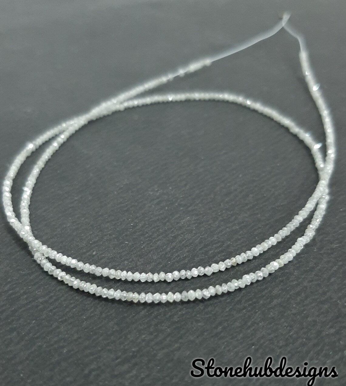 Natural White Diamond Faceted Rondelle Beads, Diamond Necklace, Diamond Faceted Beads, AAA White Diamond faceted rondelle beads for jewelry