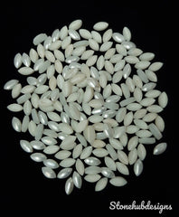 5 pcs 2x4MM To 6x12MM Natural Fresh Water White Pearl Marquise cabochon Gemstone, AAA Quality White Pearl cabochon Marquise For Jewelry