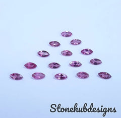 2x4MM, 2.5x5MM Natural Pink Tourmaline Faceted Marquise Cut Gemstone, AAA Pink Tourmaline Faceted Marquise Cut Fine Quality For Jewelry
