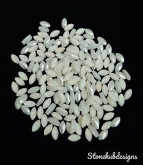 5 pcs 2x4MM To 6x12MM Natural Fresh Water White Pearl Marquise cabochon Gemstone, AAA Quality White Pearl cabochon Marquise For Jewelry