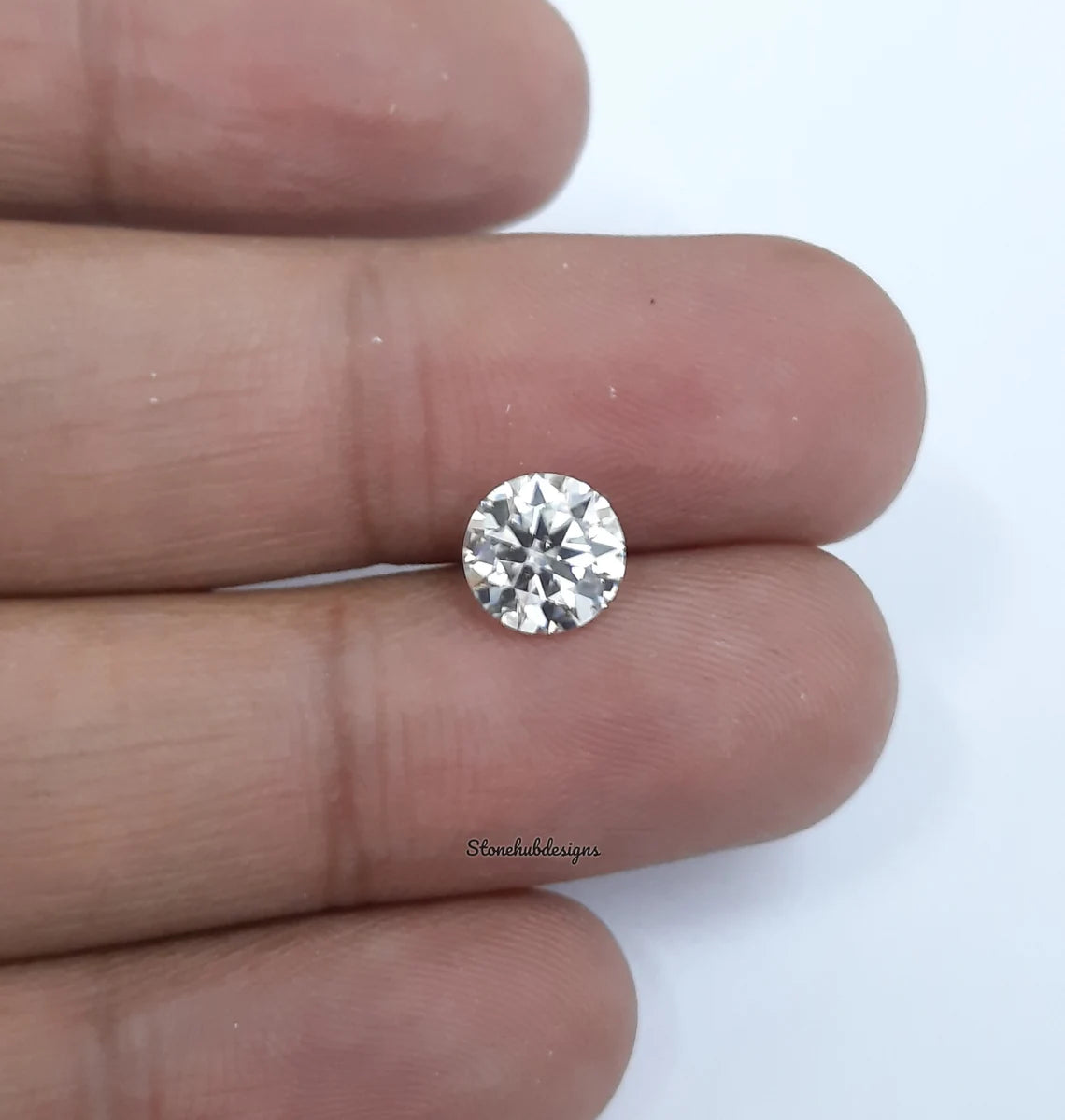 6MM, 6.50MM Moissanite Faceted Brilliant Round Cut Gemstone, AAA Quality D Color White Loose Moissanite Round Gemstone For Jewelry