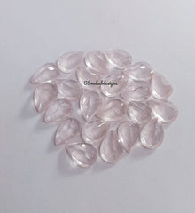 4X6MM, 5X7MM, 6X9MM, 7X10MM, 8X12MM Natural Rose Quartz Faceted Pear Cut Gemstone, AAA Rose Quartz Pear cut For Jewelry Making