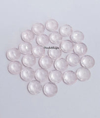 3MM, 3.50MM, 4MM, 4.50MM, 5MM Natural Rose Quartz Faceted Round Cut Gemstone, AAA Rose Quartz Round Loose Calibrated Cut Stone For Jewelry