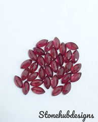2x4MM, 2.5x5MM, 3x6MM, 4x8MM RUBY Faceted Marquise Cut Loose Gemstone, AAA Glass Field Ruby Faceted Marquise Gemstone For Jewelry