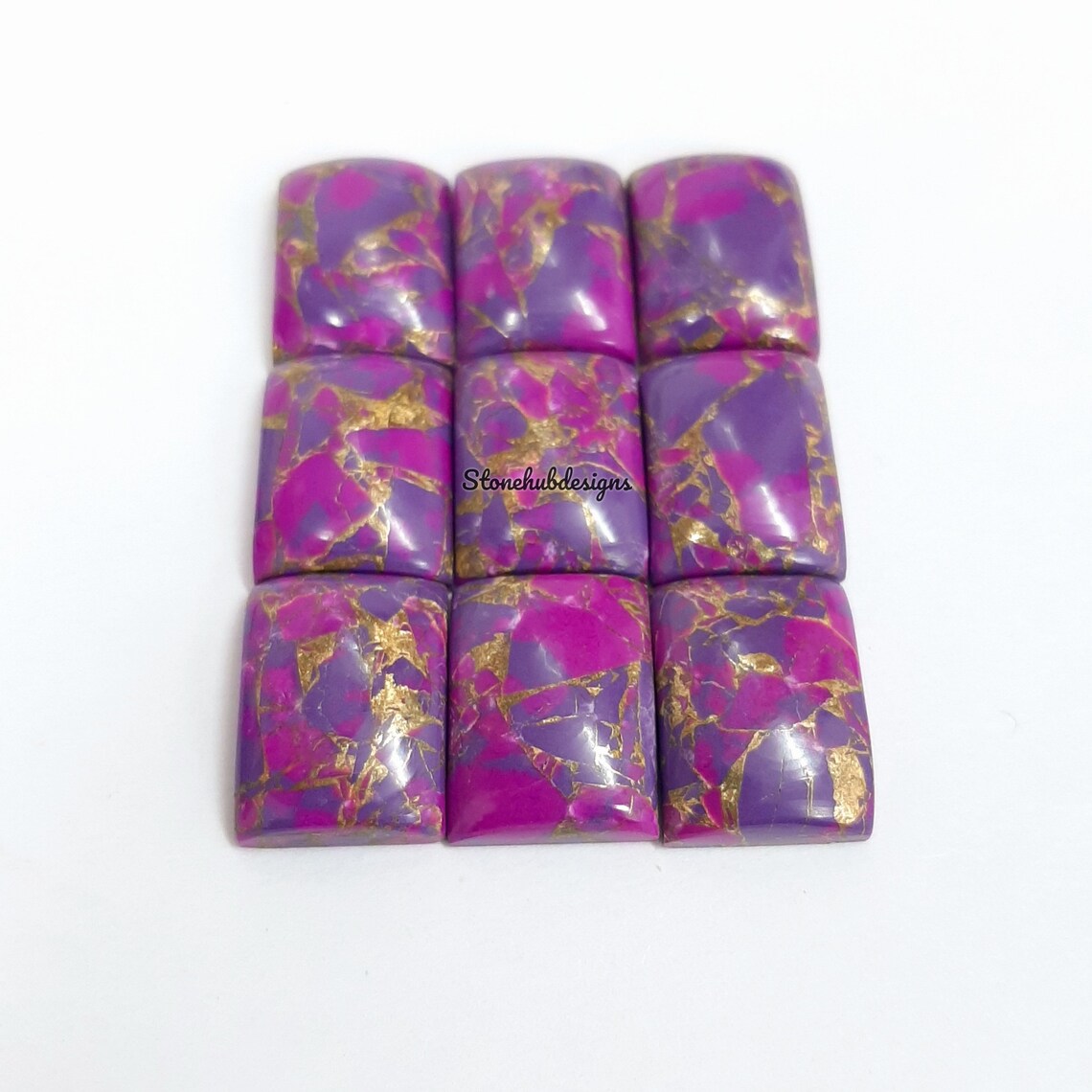 4x6MM-20x30MM Natural Purple Copper Turquoise Octagon Cabochon Gemstone, AAA Purple Copper Turquoise Cabochon Octagon Calibrated For Jewelry