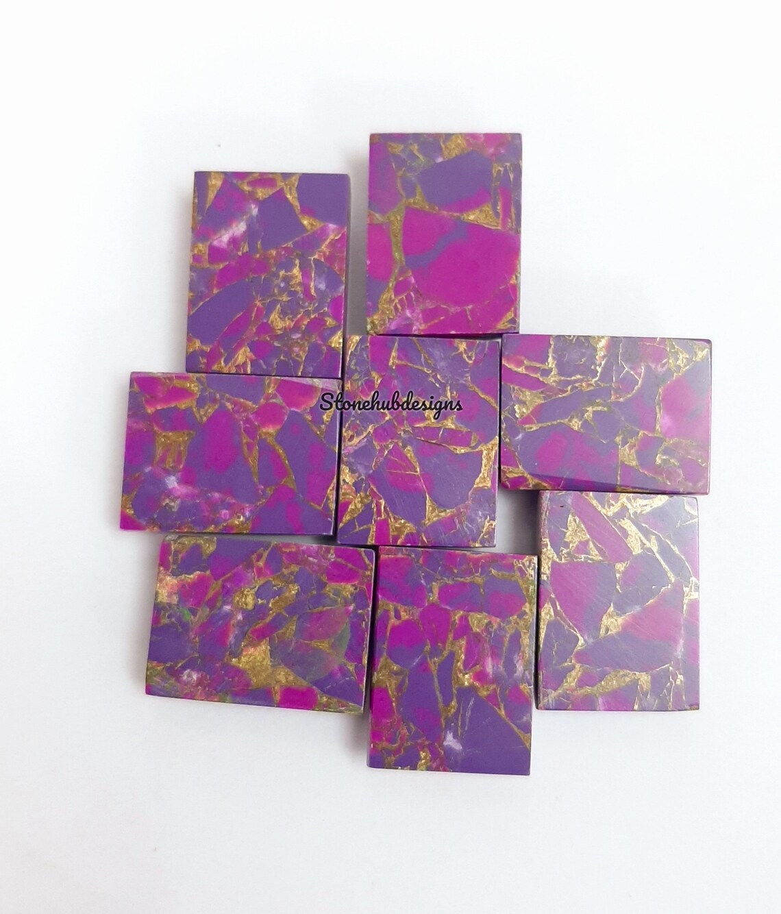 4x6MM-20x30MM Natural Purple Copper Turquoise Octagon Cabochon Gemstone, AAA Purple Copper Turquoise Cabochon Octagon Calibrated For Jewelry