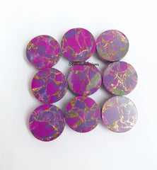 3MM-20MM Natural Purple Copper Turquoise Round Cabochon Gemstone, AAA Copper Turquoise Cabochon Round Calibrated Loose For Jewelry